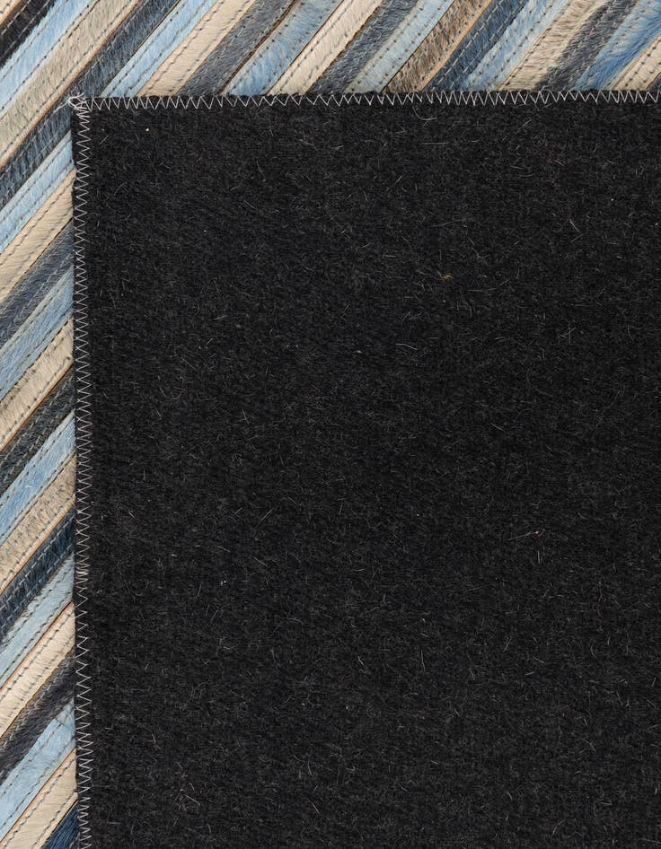 Detail image of  5' 1 x 7' 5 Cowhide Leather Rug