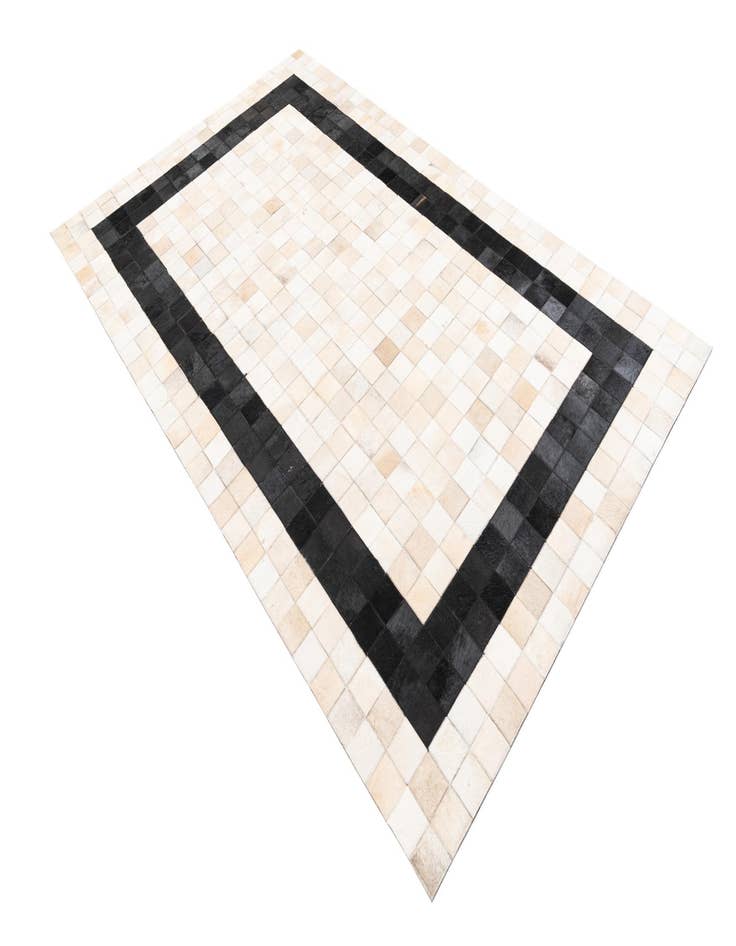 Detail image of  5' x 8' Cowhide Leather Rug