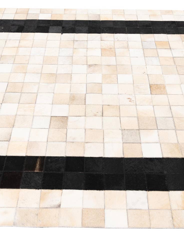 Detail image of  5' x 8' Cowhide Leather Rug