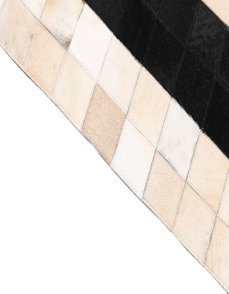 Detail image of  5' x 8' Cowhide Leather Rug