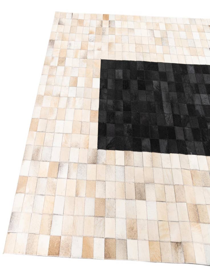 Detail image of  5' x 8' Cowhide Leather Rug