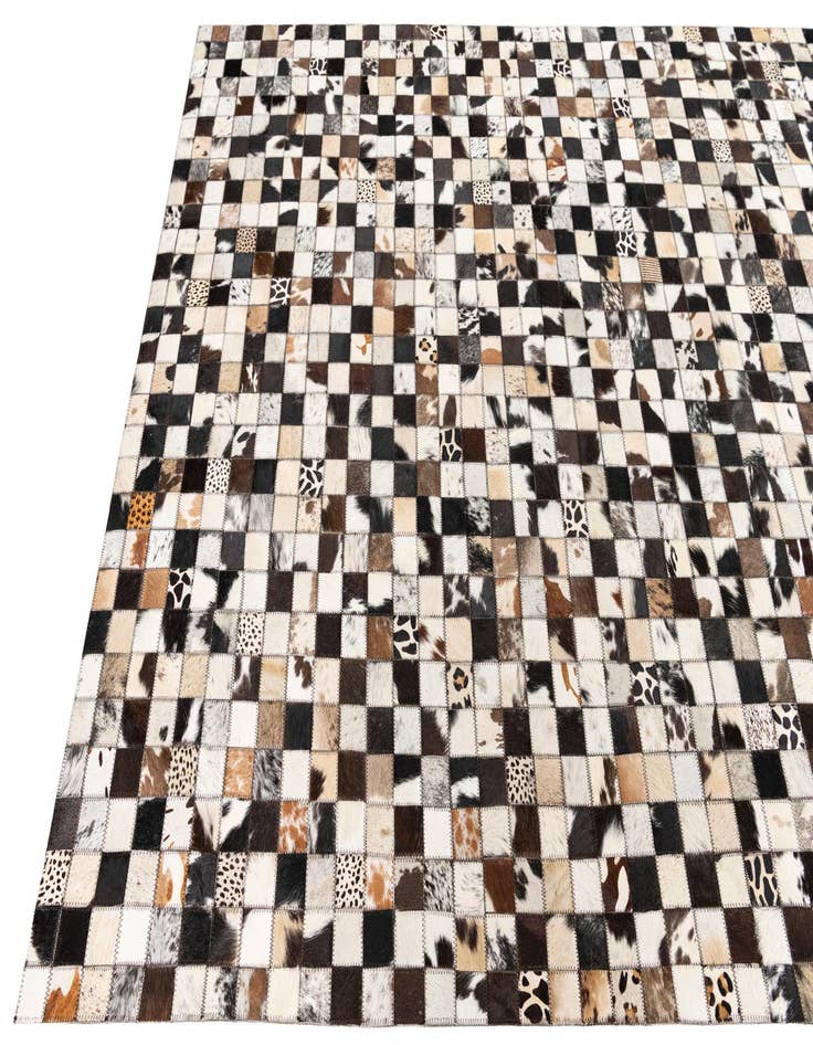 Detail image of  5' x 8' Cowhide Leather Rug
