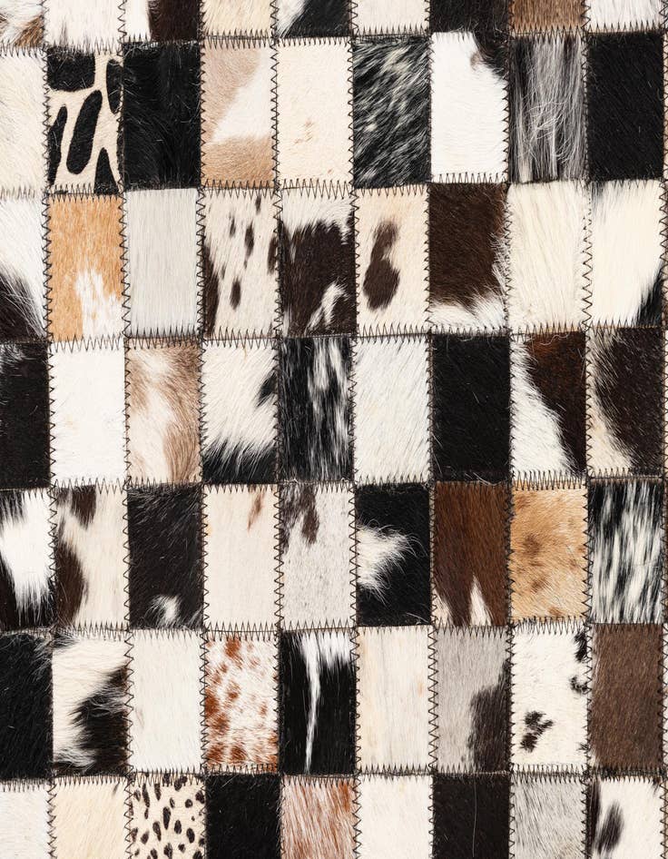 Detail image of  5' x 8' Cowhide Leather Rug