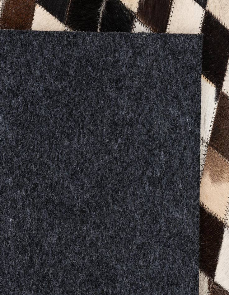Detail image of  5' 1 x 8' 1 Cowhide Leather Rug