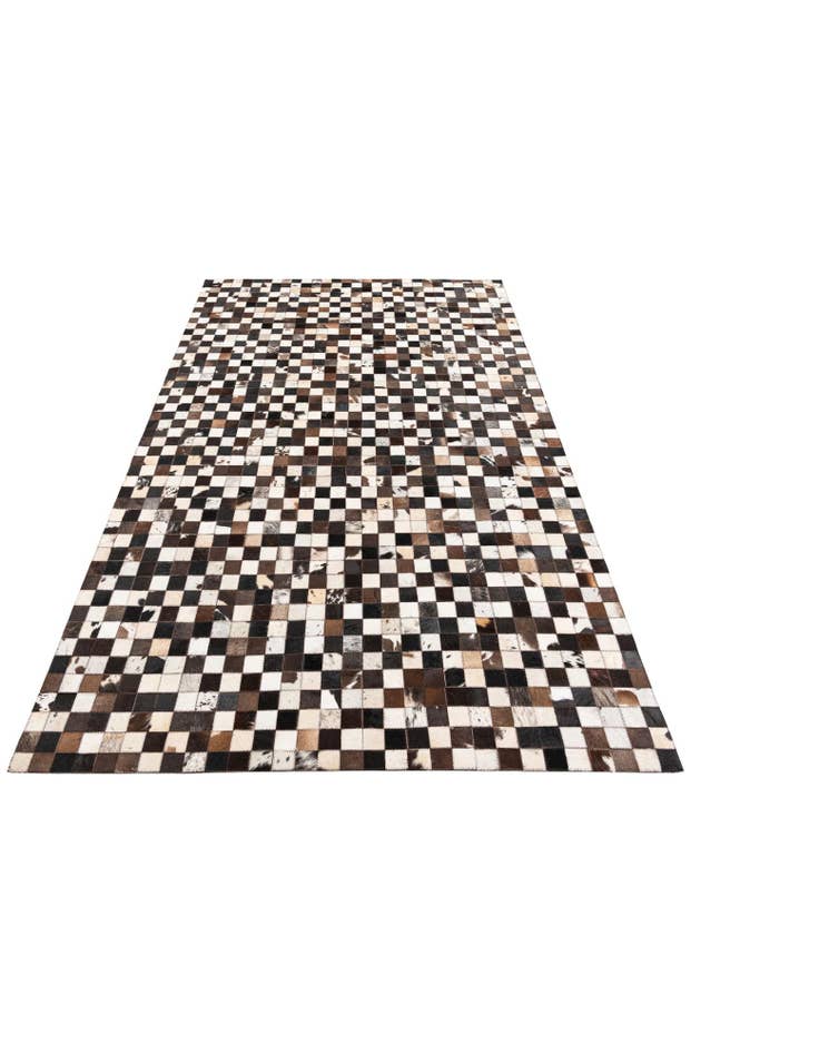 Detail image of  5' 1 x 8' Cowhide Leather Rug