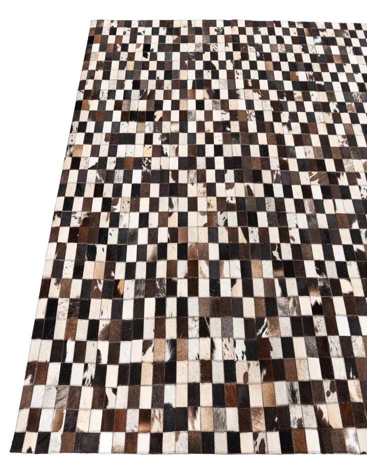 Detail image of  5' 1 x 8' Cowhide Leather Rug