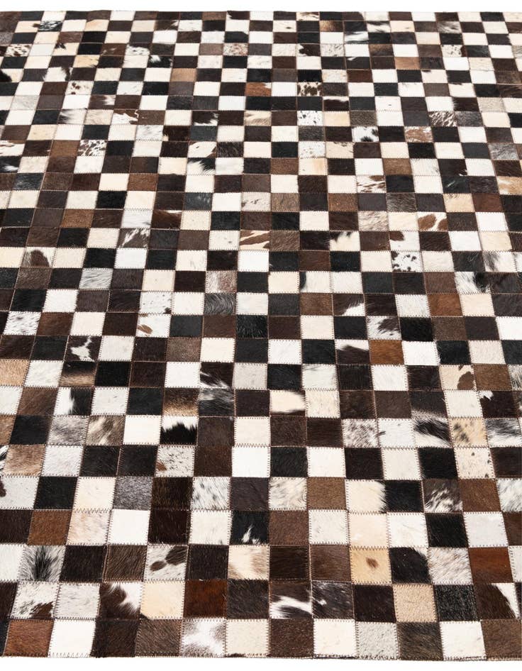 Detail image of  5' 1 x 8' Cowhide Leather Rug