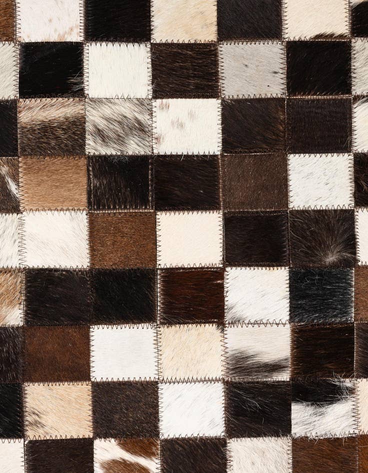 Detail image of  5' 1 x 8' Cowhide Leather Rug
