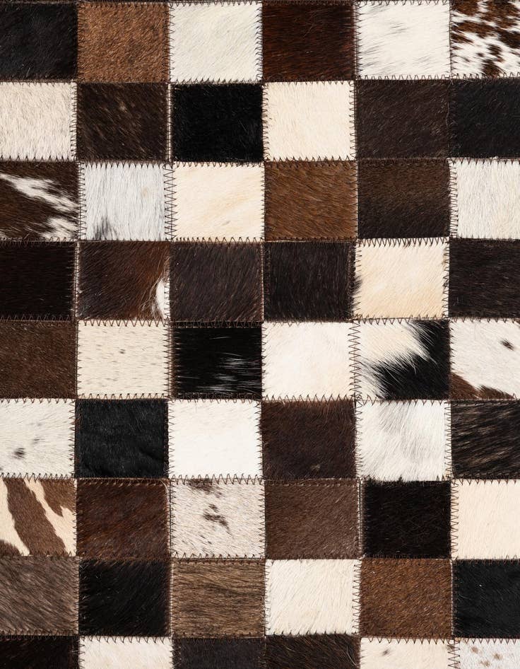 Detail image of  5' 1 x 8' Cowhide Leather Rug