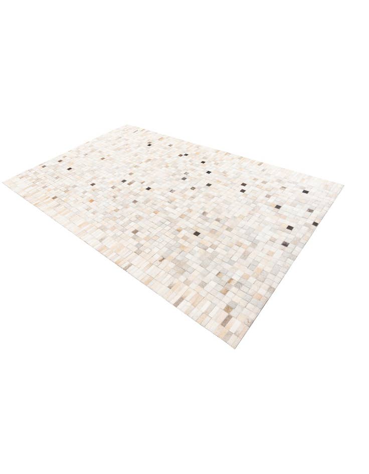 Detail image of  5' 1 x 8' 2 Cowhide Leather Rug