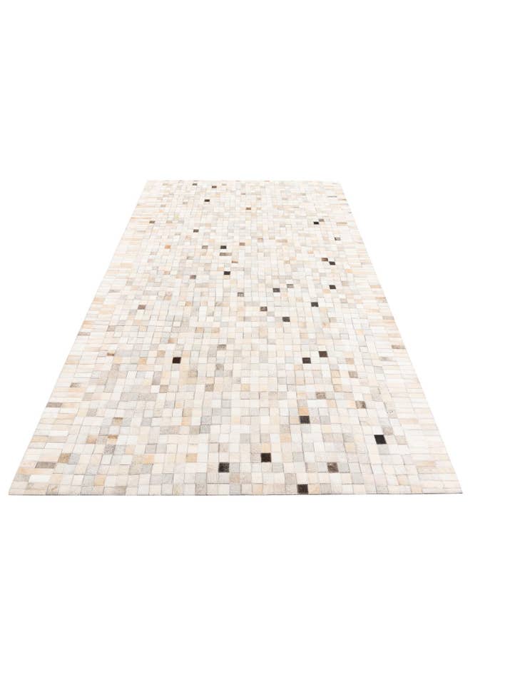 Detail image of  5' 1 x 8' 2 Cowhide Leather Rug