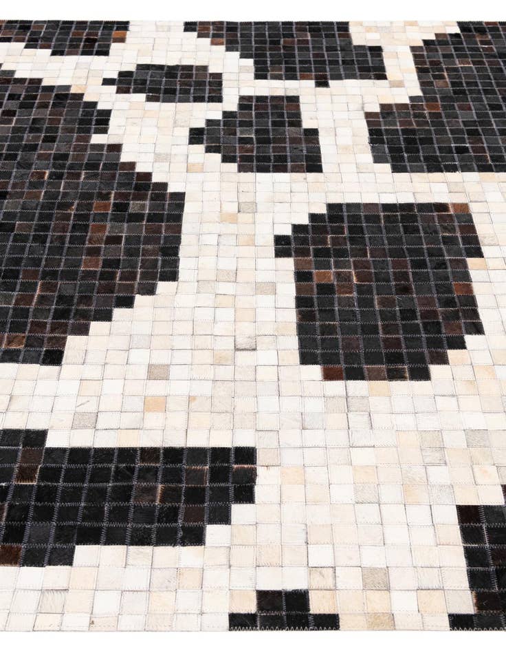 Detail image of  5' 2 x 8' Cowhide Leather Rug