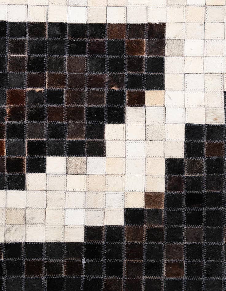 Detail image of  5' 2 x 8' Cowhide Leather Rug