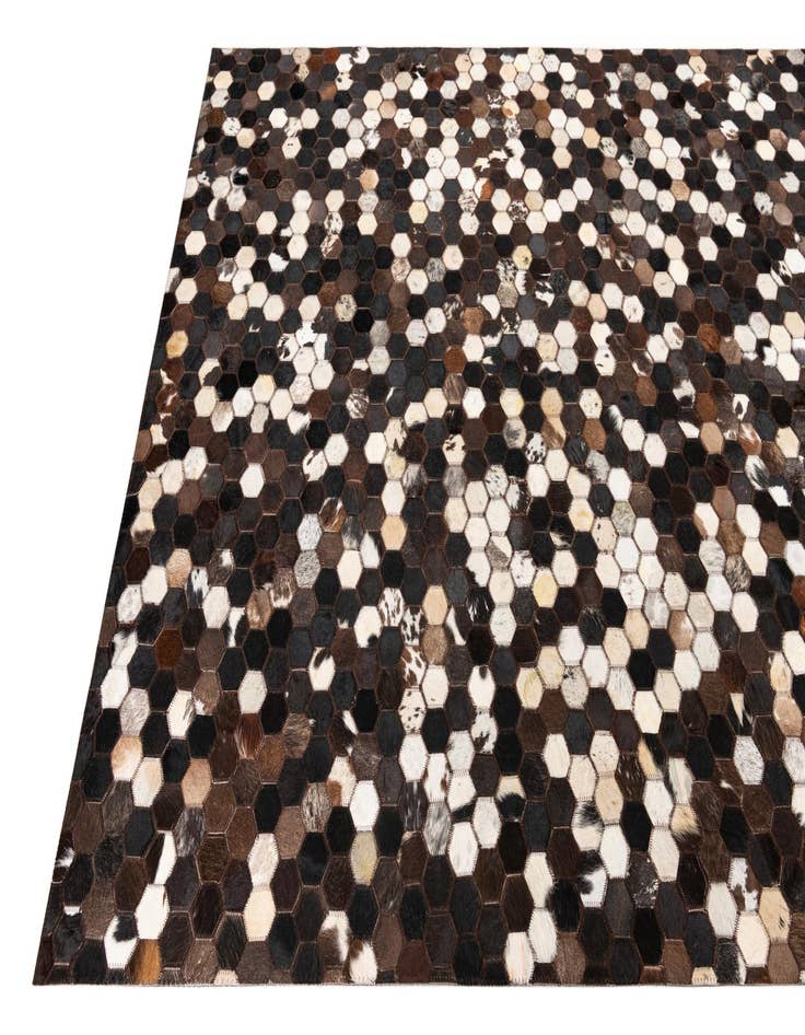 Detail image of  5' x 8' Cowhide Leather Rug