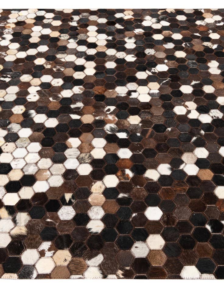 Detail image of  5' x 8' Cowhide Leather Rug