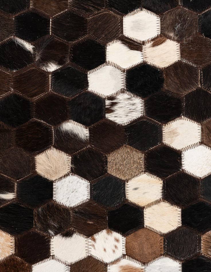 Detail image of  5' x 8' Cowhide Leather Rug