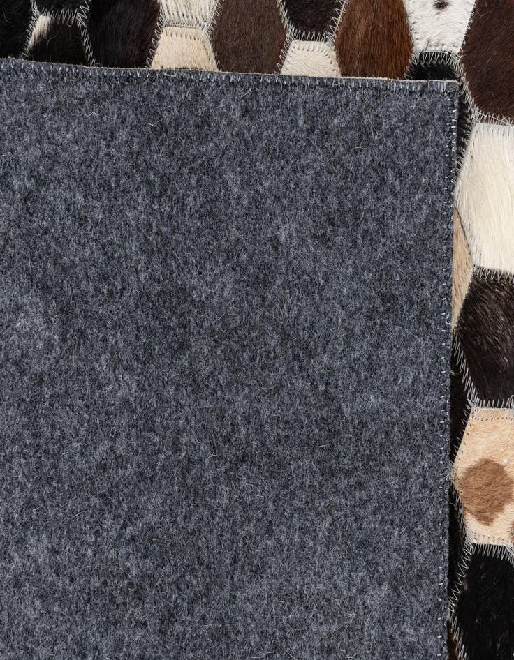 Detail image of  5' x 7' 10 Cowhide Leather Rug