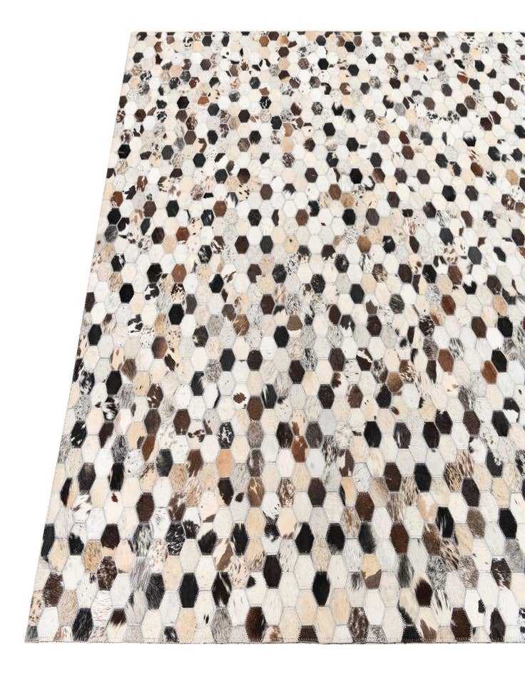 Detail image of  5' x 8' Cowhide Leather Rug