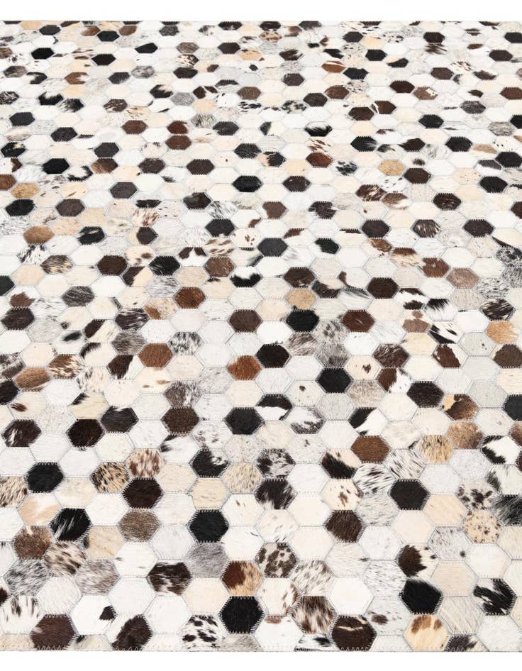 Detail image of  5' x 8' Cowhide Leather Rug