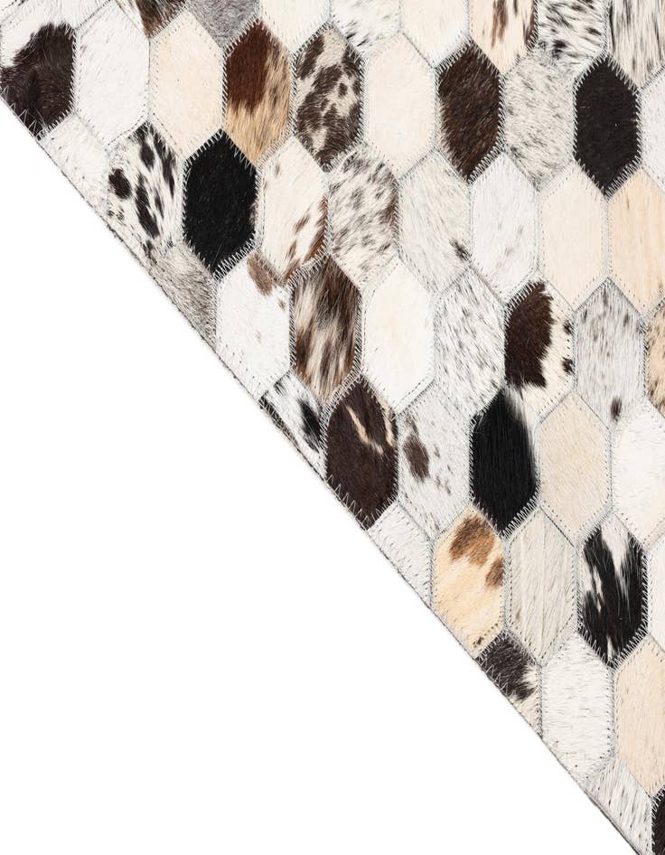 Detail image of  5' x 8' Cowhide Leather Rug