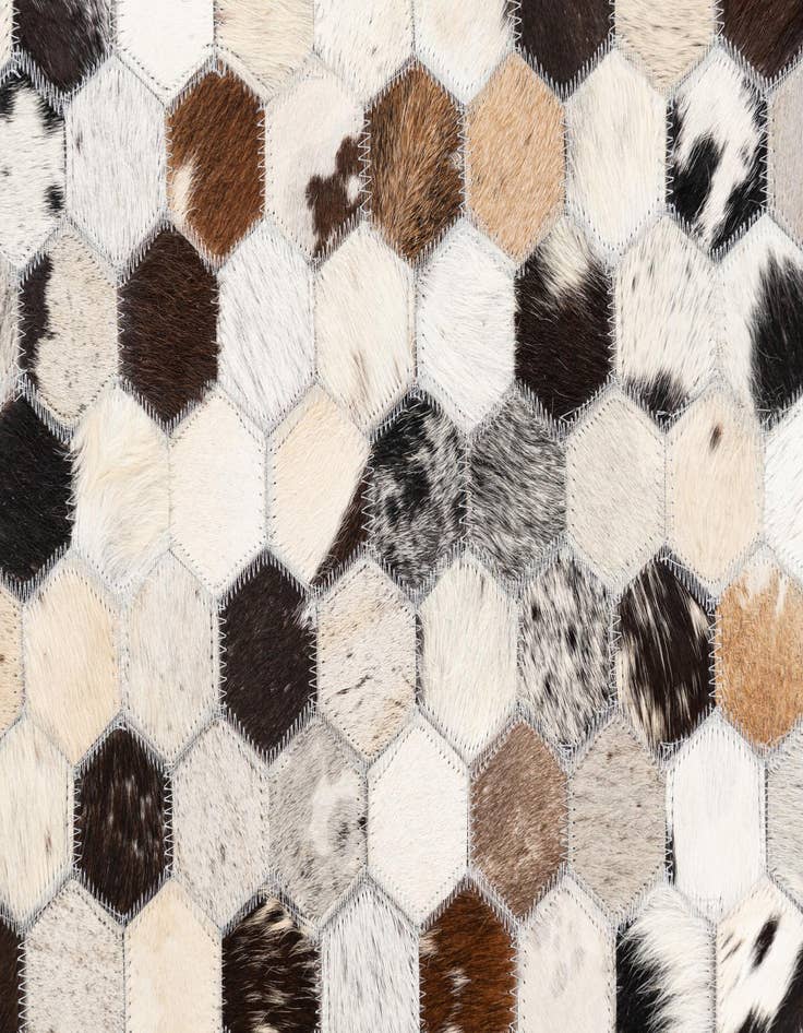 Detail image of  5' x 8' Cowhide Leather Rug