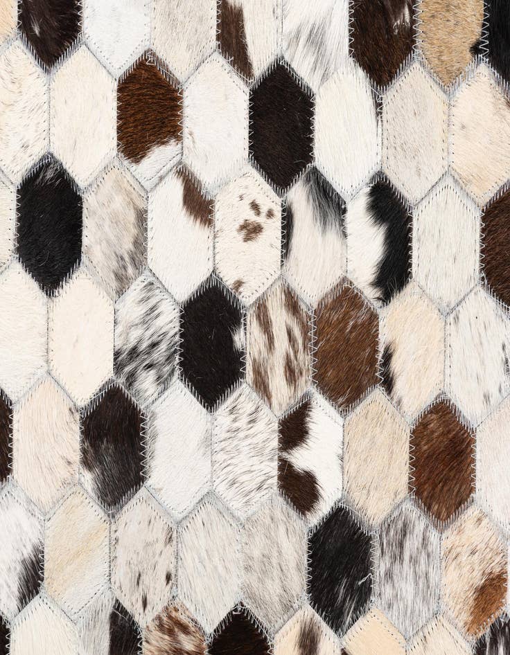 Detail image of  5' x 8' Cowhide Leather Rug