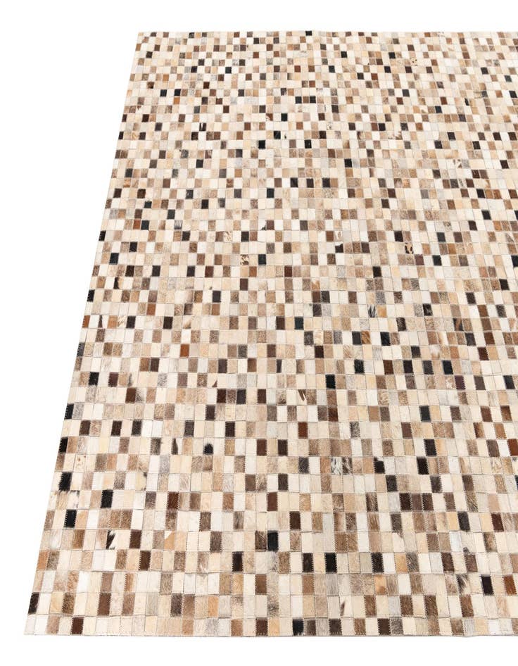 Detail image of  5' 1 x 8' Cowhide Leather Rug