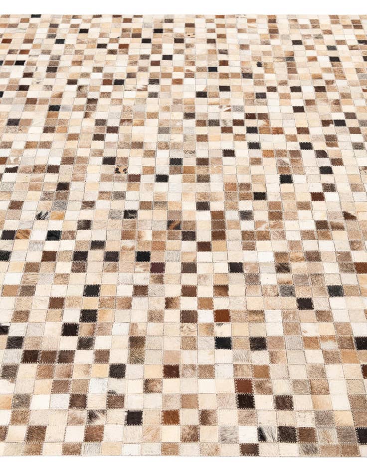 Detail image of  5' 1 x 8' Cowhide Leather Rug