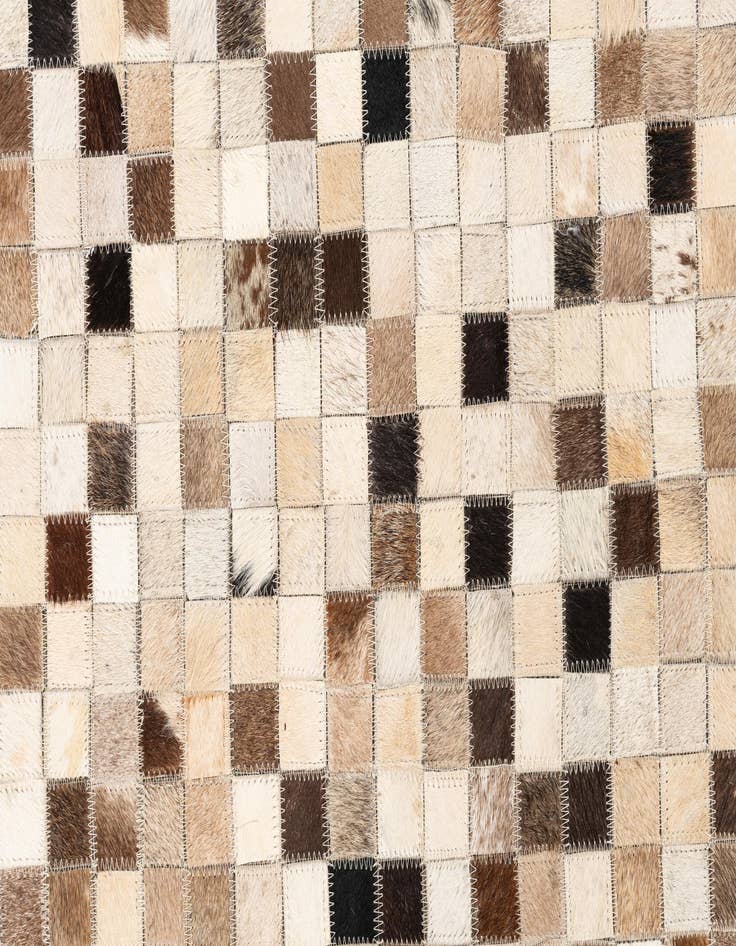 Detail image of  5' 1 x 8' Cowhide Leather Rug