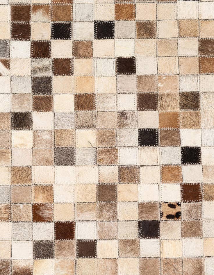 Detail image of  5' 1 x 8' Cowhide Leather Rug