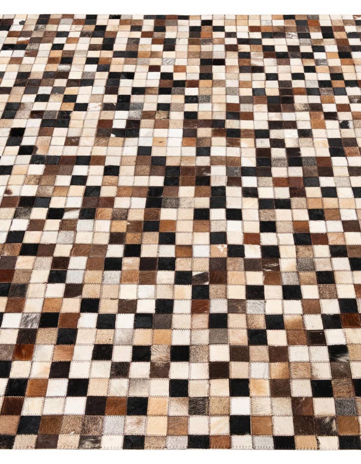 Detail image of  5' x 8' Cowhide Leather Rug