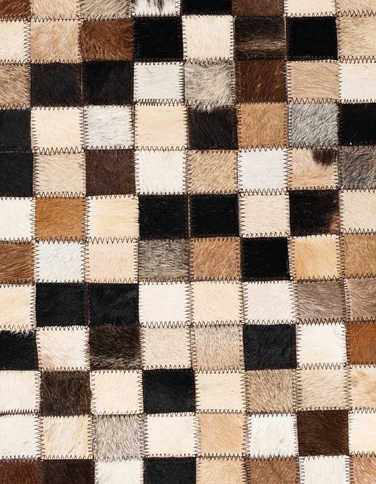 Detail image of  5' x 8' Cowhide Leather Rug