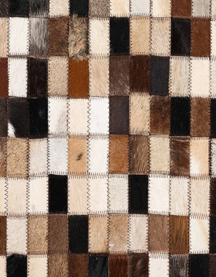 Detail image of  5' x 8' Cowhide Leather Rug