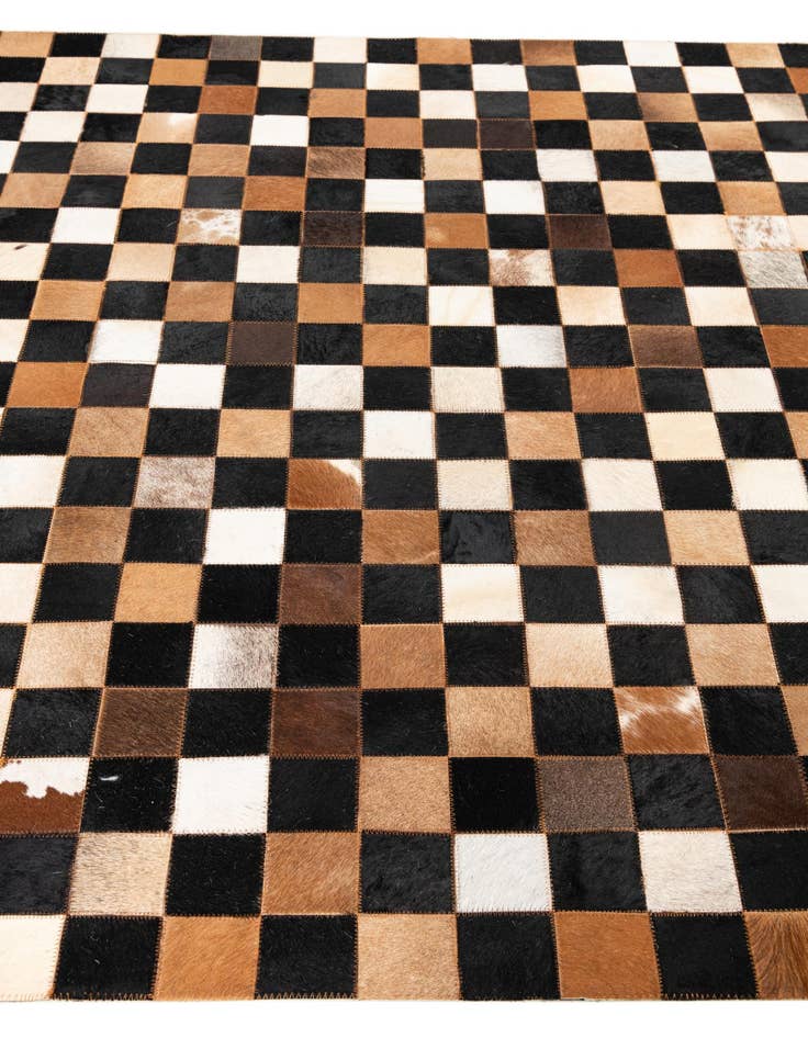 Detail image of  5' x 8' Cowhide Leather Rug