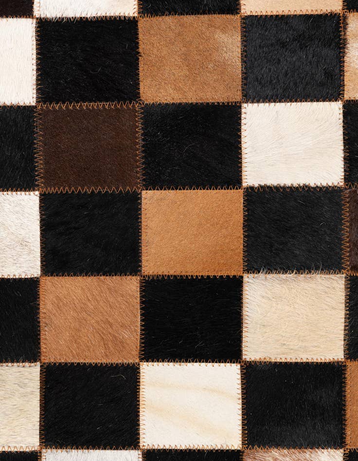 Detail image of  5' x 8' Cowhide Leather Rug