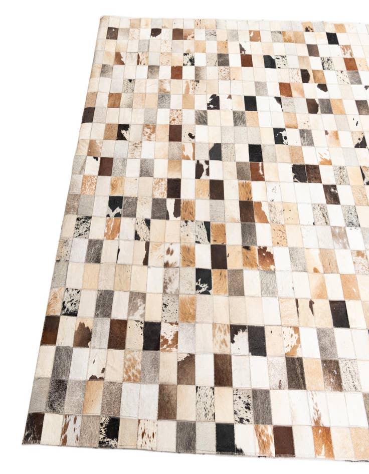 Detail image of  5' x 8' Cowhide Leather Rug