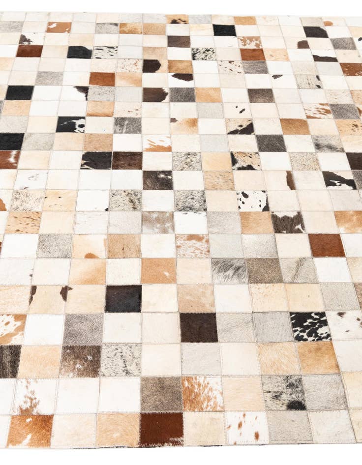 Detail image of  5' x 8' Cowhide Leather Rug