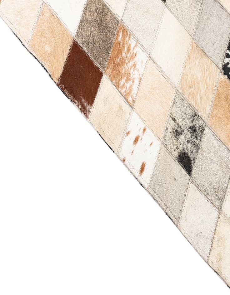 Detail image of  5' x 8' Cowhide Leather Rug