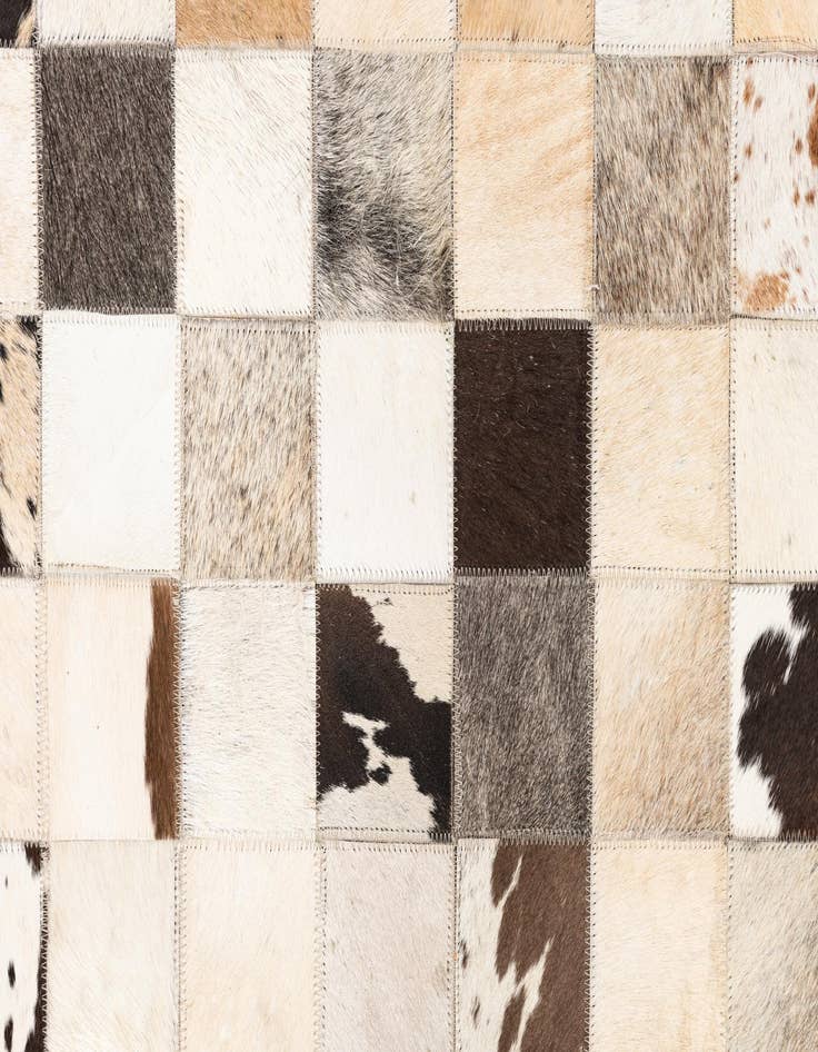 Detail image of  5' x 8' Cowhide Leather Rug