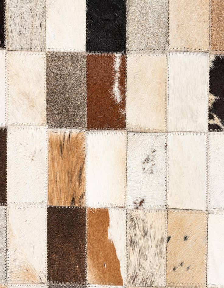 Detail image of  5' x 8' Cowhide Leather Rug