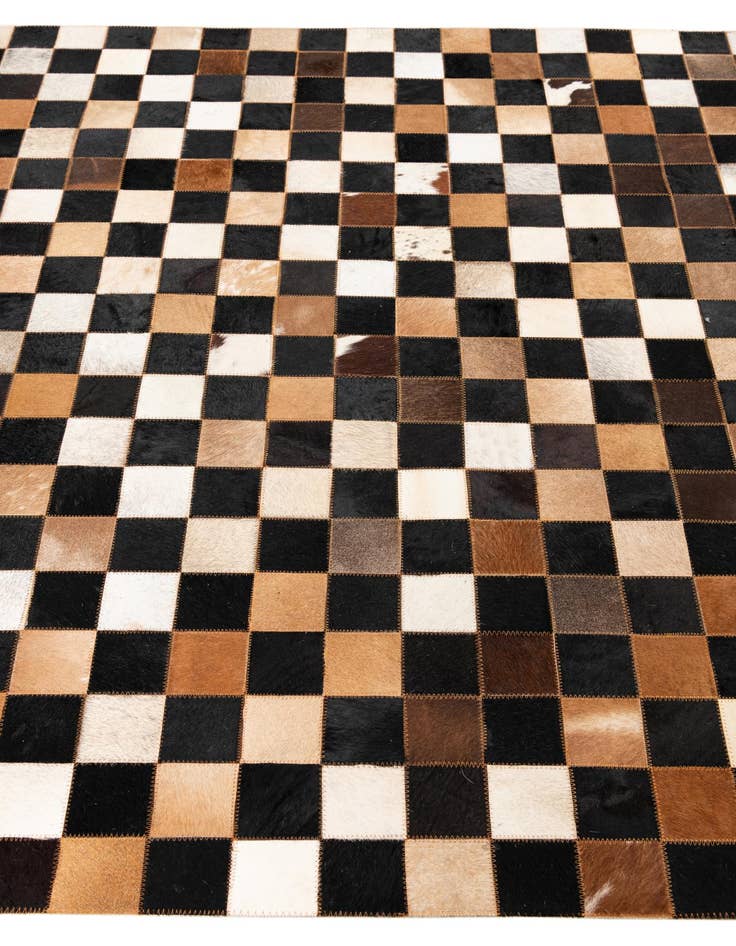 Detail image of  5' x 8' Cowhide Leather Rug