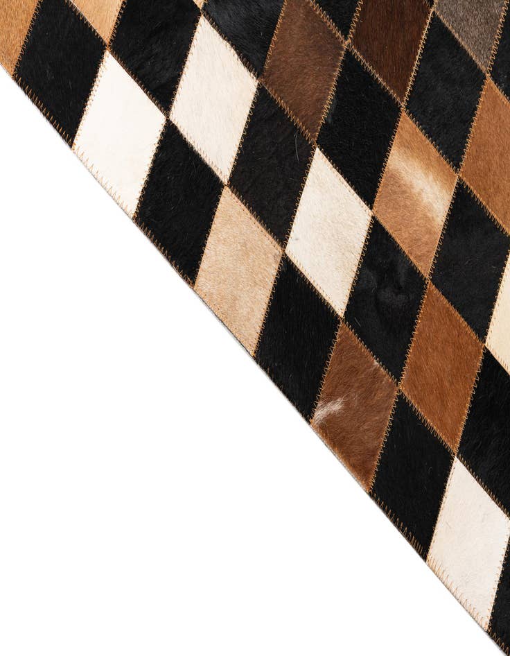 Detail image of  5' x 8' Cowhide Leather Rug