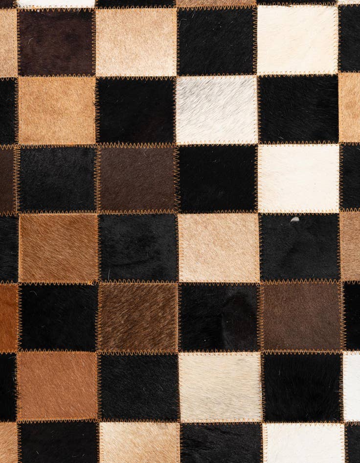 Detail image of  5' x 8' Cowhide Leather Rug