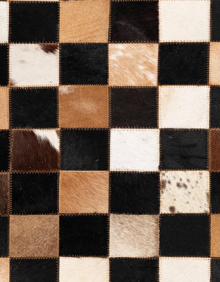 Detail image of  5' x 8' Cowhide Leather Rug