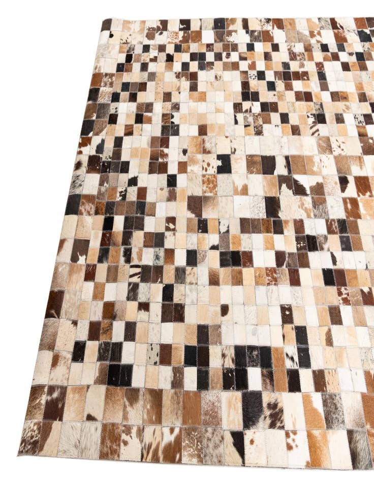 Detail image of  5' x 8' Cowhide Leather Rug