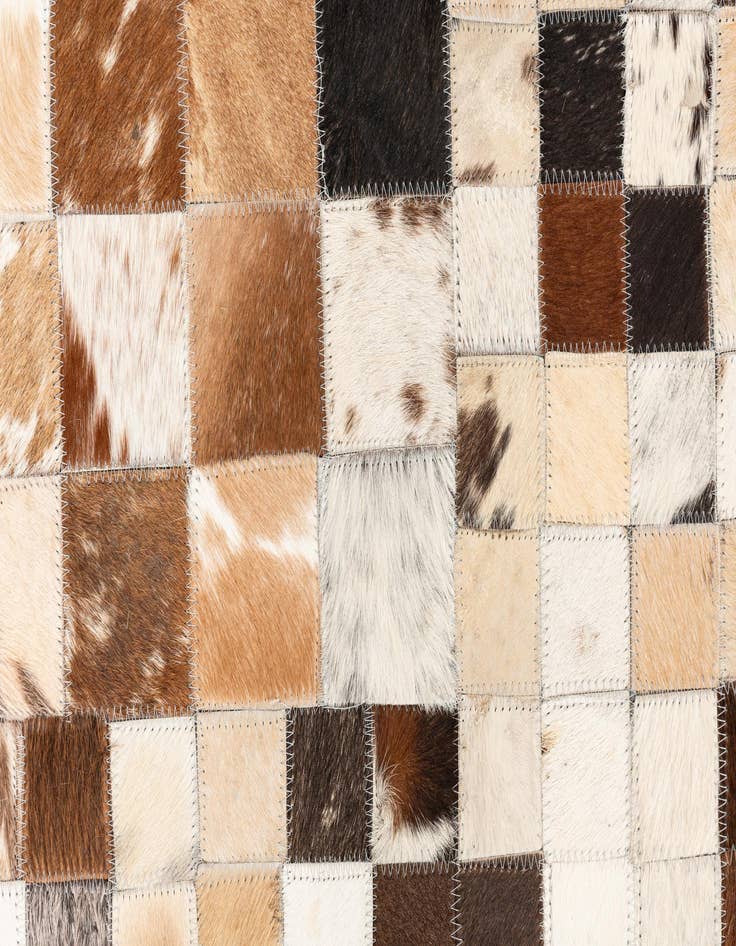 Detail image of  5' x 8' Cowhide Leather Rug