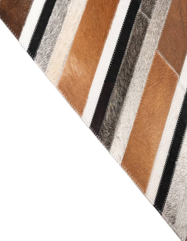 Detail image of  5' x 8' Cowhide Leather Rug