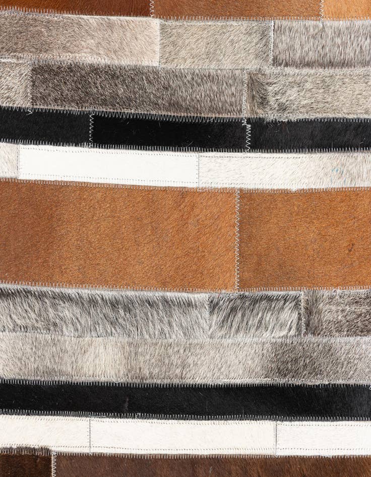 Detail image of  5' x 8' Cowhide Leather Rug