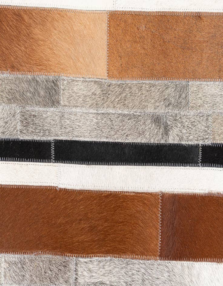 Detail image of  5' x 8' Cowhide Leather Rug