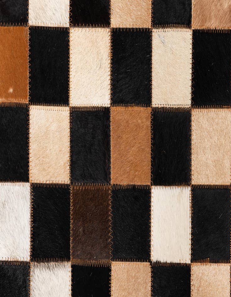 Detail image of  5' x 8' Cowhide Leather Rug